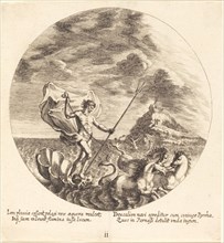 Deucalion and Pyrrha Land on Parnassus, 1665. Creator: Georg Andreas Wolfgang.