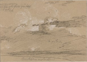 Study of Clouds above the Mountains, 1820s/1830s. Creator: Jean-Antoine Linck.