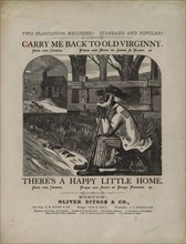 'Carry me back to old Virginny': song and chorus, 1878. Creator: Connelly-Co..