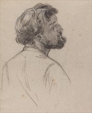 Head of a Bearded Gentleman, early 1860s. Creator: Charles Louis Lucien Muller.