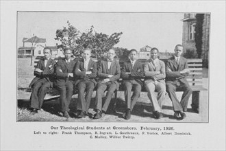 Our theological students at Greensboro, February, 1926, 1927. Creator: Unknown.