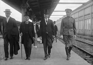 Japanese Mission To U.S. - Ishii, Lansing, Harts, 1917. Creator: Harris & Ewing.