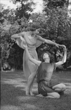 Desha and Leah dancing in Port Washington, 1921 Aug. 21. Creator: Arnold Genthe.