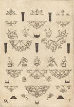 Eleven Different Studs and Twenty-Three Ornaments, 1593. Creator: Daniel Mignot.
