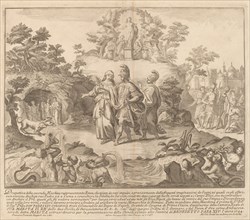 Aeneas and the Cumean Sybil, for the "Chinea" Festival, 1744. Creator: M Sorello.