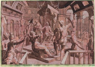 The Judgment of Solomon, c. 1550. Creator: Master Of The Liechtenstein Adoration.