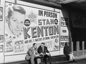 Portrait of Stan Kenton and Bob Gioga, 1947 or 1948. Creator: William Paul Gottlieb.