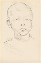 Study of Desiderio da Settignano's "Bust of a Child", c. 1895. Creator: Paul Cezanne.