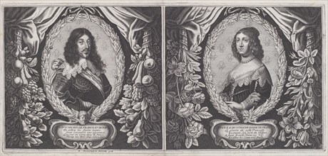 Louis XIII and Anna d'Austriche, 1643. Creators: Balthasar Moncornet, Pierre Mariette.