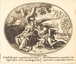 The Flight of Saint Elizabeth with the Infant Saint John. Creator: Balthasar Moncornet.