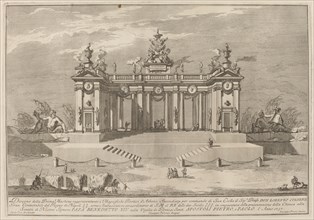 The School of Athens Arcades, for the "Chinea" Festival, 1757. Creator: Giuseppe Pozzi.