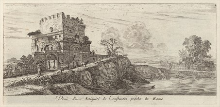 Veue d'une Antiquité de Constantin proche de Rome, 1640-1660. Creator: Israel Silvestre.