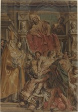 Saint Martin of Tours Healing the Servant of Tetrodius, c. 1630. Creator: Jacob Jordaens.