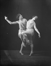 Davenport, Margery, Miss, and unidentified dancer, not before 1917. Creator: Arnold Genthe.