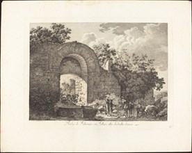 Porta di Falerium ora Fallari città destrutta etrusca, 1795. Creator: Jacob Wilhelm Mechau.
