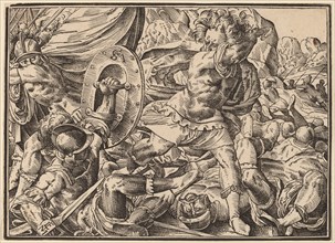 Christ Tells His Disciples of the Last Judgment, published 1630. Creator: Christoph Maurer.