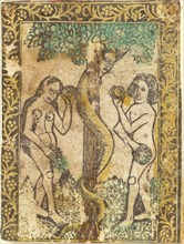 Adam and Eve, 1460/1480. Creator: Master of the Borders with the Four Fathers of the Church.