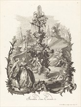 Invention d'une Cascade (Design for a Cascade), c. 1755/1760. Creator: Johann Esaias Nilson.