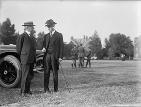 Robert Lansing, Secretary of State, Left, with John W. Davis, 1917.  Creator: Harris & Ewing.