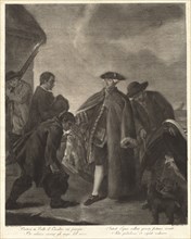 Portasi in Valle il Cavalier... (Arrival of the Master), 1763. Creator: Marco Alvise Pitteri.