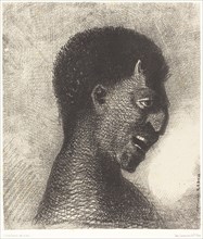 Le Satyre au cynique sourire (The Satyr with the cynical smile), 1883. Creator: Odilon Redon.