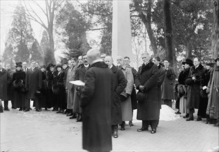 Serbian Mission To The U.S. at Mount Vernon, with Sec. Lansing, 1918. Creator: Harris & Ewing.