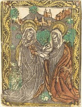 The Visitation, 1460/1480. Creator: Master of the Borders with the Four Fathers of the Church.
