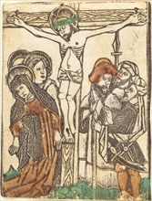 The Crucifixion, 1460/1480. Creator: Master of the Borders with the Four Fathers of the Church.