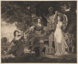 A Sacrifice to Hymen (Three Daughters of Sir William Montgomery), 1776. Creator: Thomas Watson.