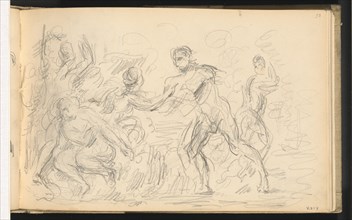 Study for "The Judgement of Paris" or "The Amorous Shepherd", 1883/1886. Creator: Paul Cezanne.