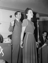 Portrait of Gracie Barry and Dick Stabile, New York, N.Y., 1946. Creator: William Paul Gottlieb.