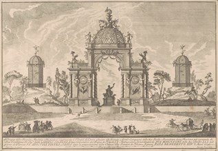 The Seconda Macchina for the Chinea of 1756: The Temple of Ceres, 1756. Creator: Giuseppe Pozzi.