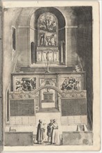 Interior of the Minor Church (Interno della chiesa minore) [plate F], 1612. Creator: Jacopo Ligozzi.