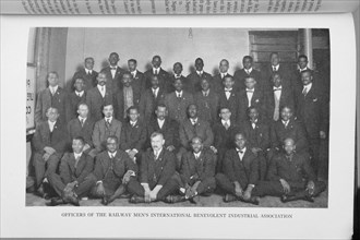 Officers of the Railway Men's International Benevolent Industrial Association, 1922. Creator: Unknown.