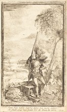 Frontispiece: Allegorical Composition (Composition allegorique), 1767. Creator: Gabriel de Saint-Aubin.
