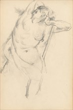 Study of the Allegorical Figure Bellona in Rubens' "The Apotheosis of Henri IV", 1879/1882. Creator: Paul Cezanne.