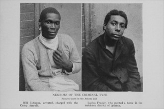 Negroes of the criminal type; Pictures taken in the Atlanta jail; Will Johnson, arrested..., 1908. Creator: Unknown.