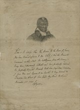 James Armistead Lafayette - Facsimile of the Marquis de Lafayette's original certificate..., 1784. Creator: Unknown.