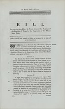 A bill for carrying into effect the treaty between Her Majesty and the Republic of Texas..., 1843. Creator: Unknown.