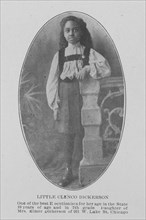 Little Clenco Dickerson; One of the best elocutionists for her age in the State..., Chicago, 1907. Creator: Unknown.