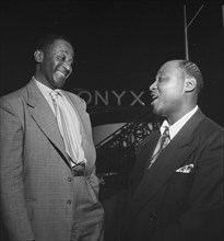 Portrait of Wilbur De Paris and Sidney De Paris, Onyx, New York, N.Y., ca. July 1947. Creator: William Paul Gottlieb.