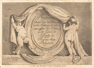 Title Page: Oval Design from the Church of San Michele de Bosco, Bologna, 1772. Creator: Jean Claude Richard Saint-Non.