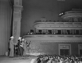 Portrait of Bob McCoy and Ernest Tubb, Carnegie Hall, New York, N.Y., Sept. 18-19, 1947. Creator: William Paul Gottlieb.