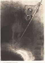 Et celui qui était monté dessus se nommait la Mort (And his name that sat on him was Death), 1899. Creator: Odilon Redon.