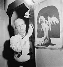 Portrait of Edwin A. Finckel in his home, Greenwich Village, New York, N.Y., ca. Nov. 1946. Creator: William Paul Gottlieb.