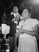 Portrait of Machito and Graciella Grillo, Glen Island Casino, New York, N.Y., ca. July 1947. Creator: William Paul Gottlieb.