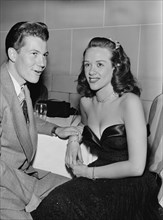 Portrait of Fran Warren and Gene Williams, Hotel Pennsylvania(?), New York, N.Y., ca. Oct. 1947. Creator: William Paul Gottlieb.