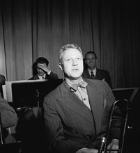Portrait of Vernon Brown, Spots Esposito, and Bobby Hackett, Museum of Modern Music...N.Y., 1947. Creator: William Paul Gottlieb.