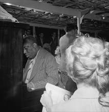 Portrait of James P. (James Price) Johnson and Marty Marsala, Riverboat on the Hudson, N.Y., 1947. Creator: William Paul Gottlieb.
