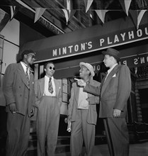 Portrait of Thelonious Monk, Howard McGhee, Roy Eldridge, and Teddy...Minton's Playhouse, N.Y., 1947 Creator: William Paul Gottlieb.